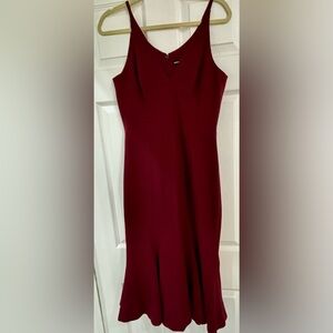 ✨ Dress the Population Isabelle Mermaid Dress – Burgundy ✨